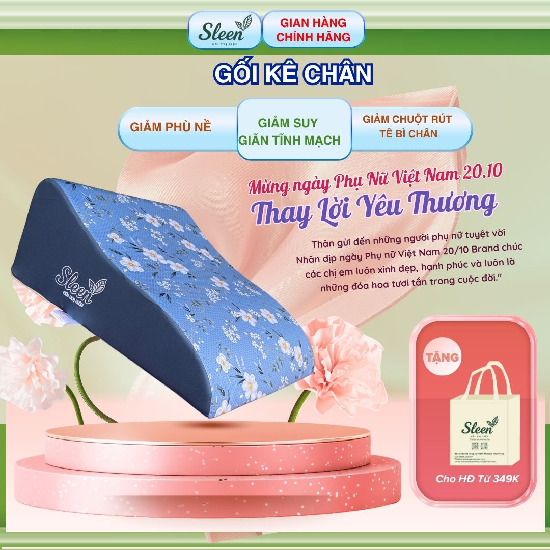 Gối Kê Chân SLEEN – Thương Hiệu Cao Cấp, Đồng Hành Chăm Sóc Sức Khỏe Người Việt 1