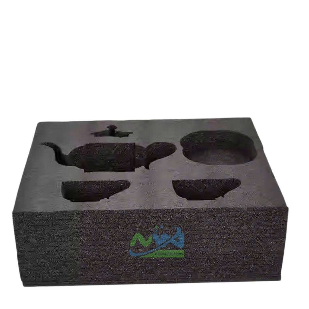 xưởng gia công mút xốp định hình CNC cho bộ ấm trà