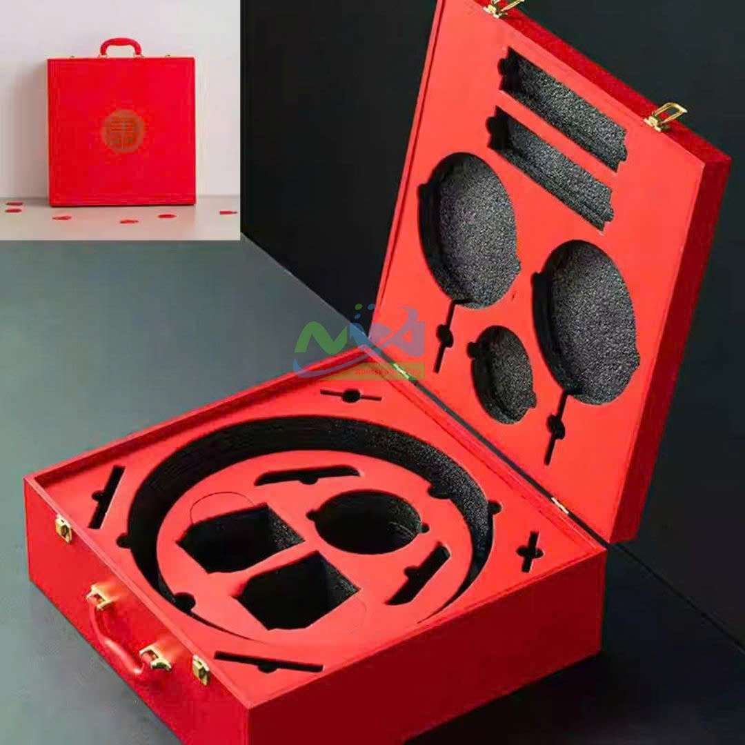 mút xốp định hình bảo vệ bộ ấm trà gốm sứ cao cấp