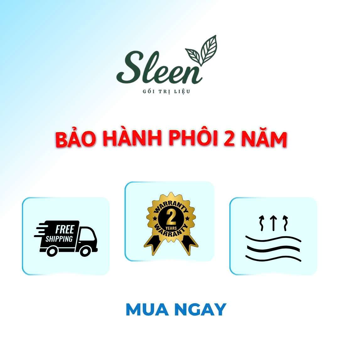gối kê chân sleen có bảo hành
