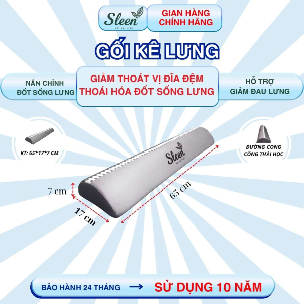 Gối lưng hỗ trợ giảm Thoát vị đĩa đệm, Thoái hóa đốt sống lưng